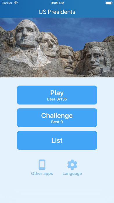 Presidents of the USA - quiz Screenshot