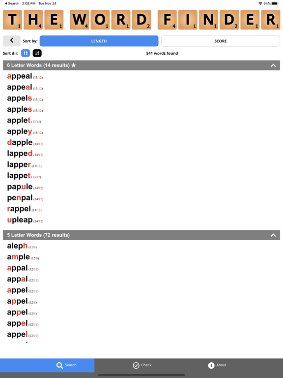 Screenshot #5 pour The Word Finder