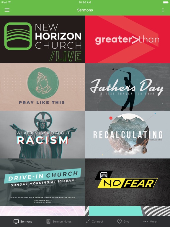 New Horizon Church Durham iPad screenshot 1 - Lifestyle app