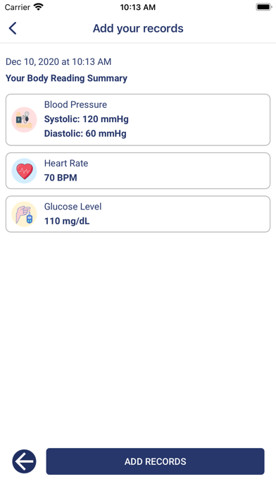 Body Vitals Screenshot