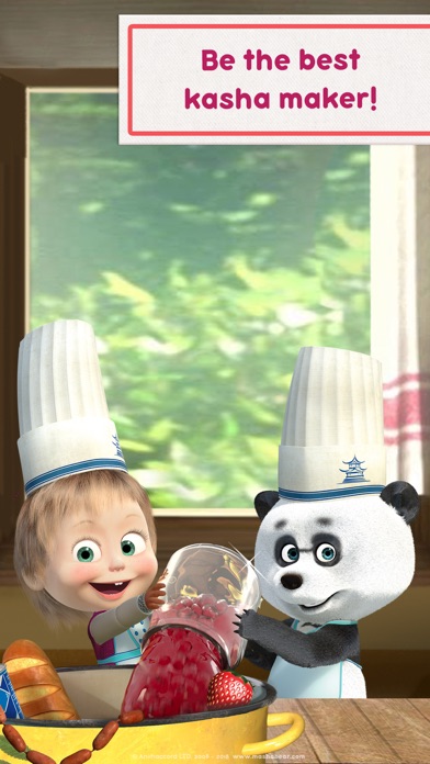 Masha and the Bear Food Games Screenshot