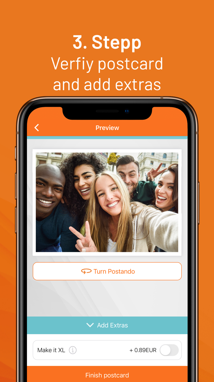 Postando Postcard and Puzzle App