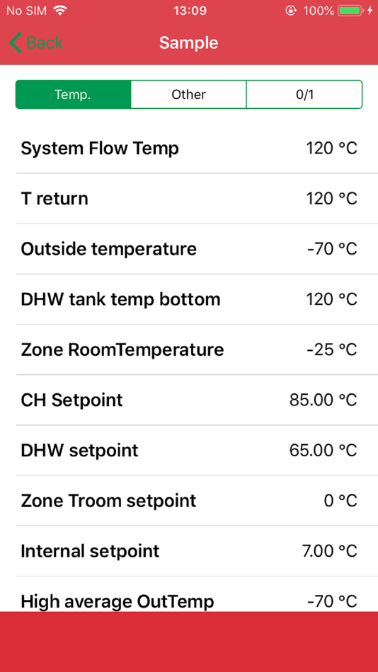 #2. Oeco Service Tool (iOS) Podle: Oertli Thermique