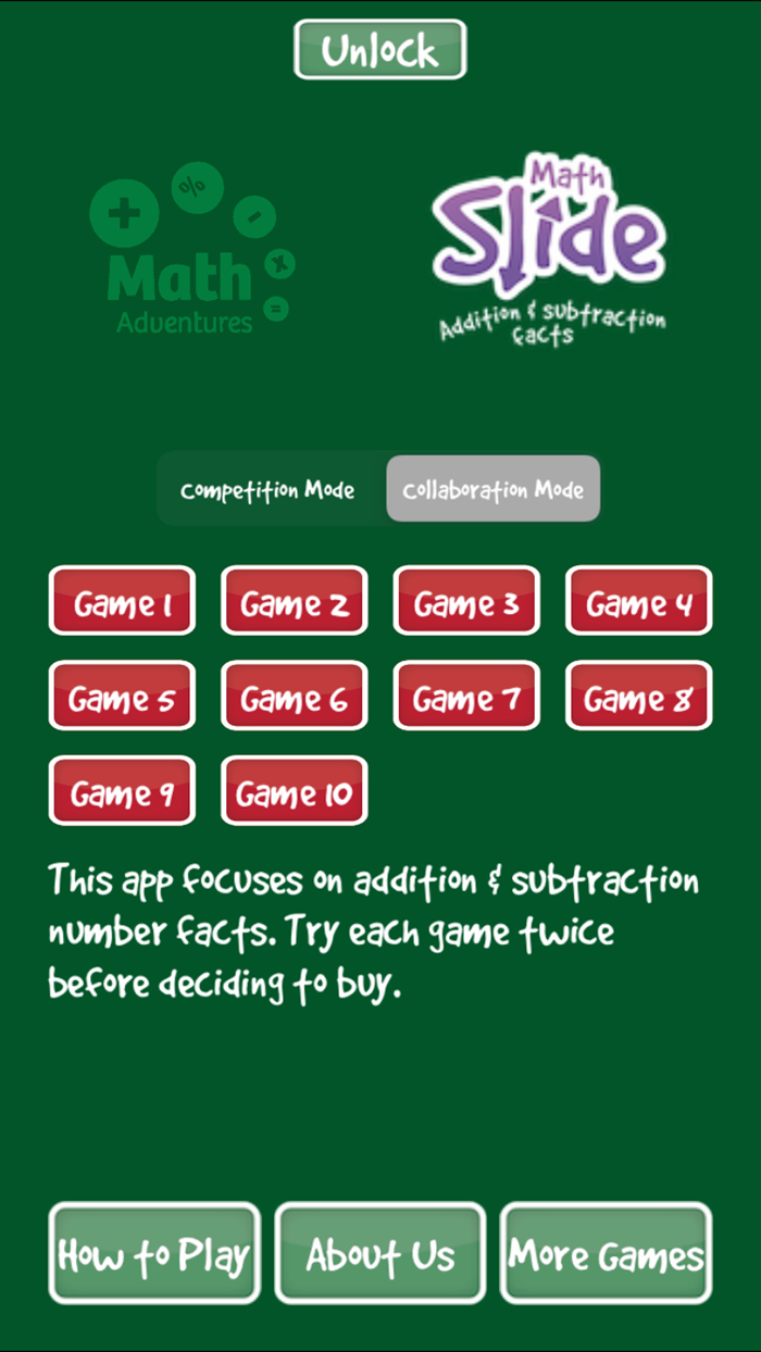 Math Slide add  subtract