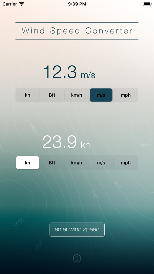 #1. Wind Speed Converter (iOS) By: rapidrabbit
