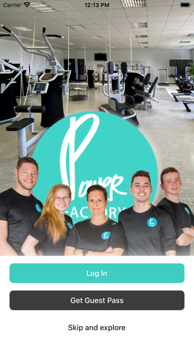 Power Factory Fitness App Screenshot