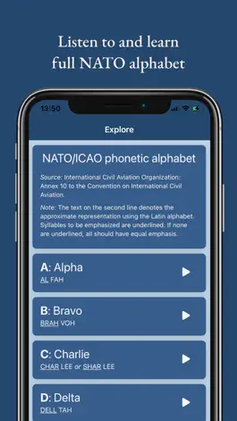 Game screenshot Learn NATO Phonetic Alphabet mod apk