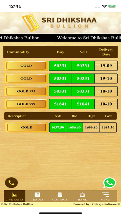 Sri Dhikshaa Bullion Screenshot