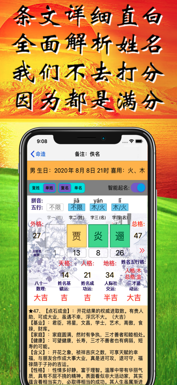 智能起名-八字算命运势取名