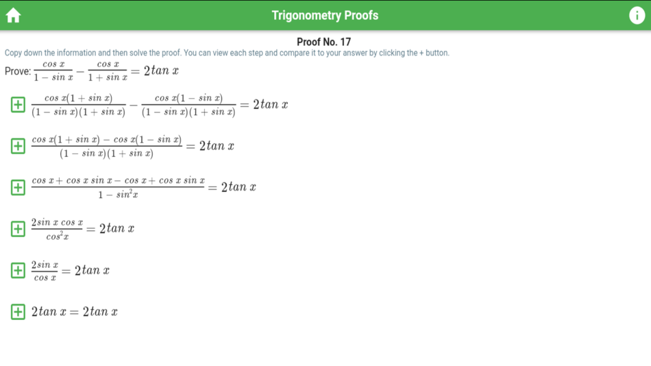 #4. Trigonometry Identities Proofs (iOS) 由: H3 Apps, LLC