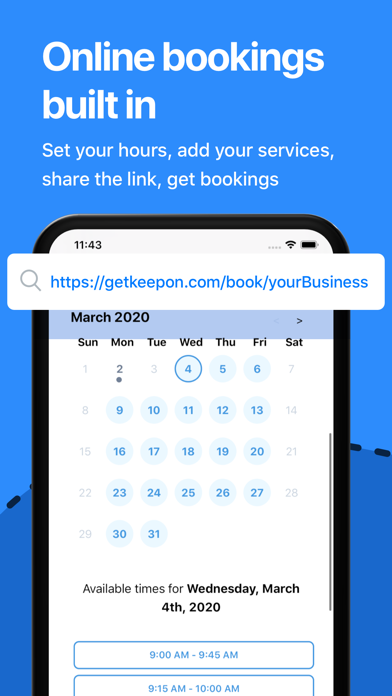 Keepon - Bookings & Payments Screenshot