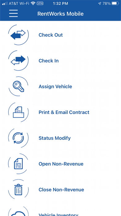 RentWorks Mobile Screenshot