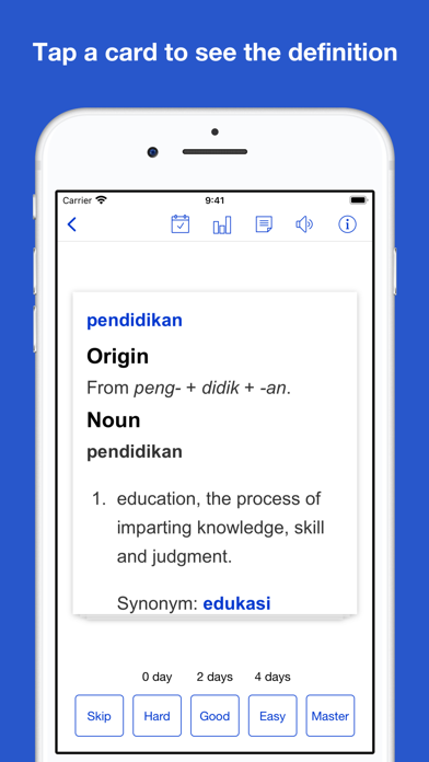 Indonesian Vocab & Sentences Screenshot