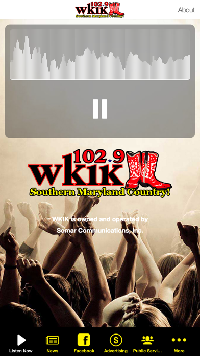 Country 102.9 WKIK Screenshot
