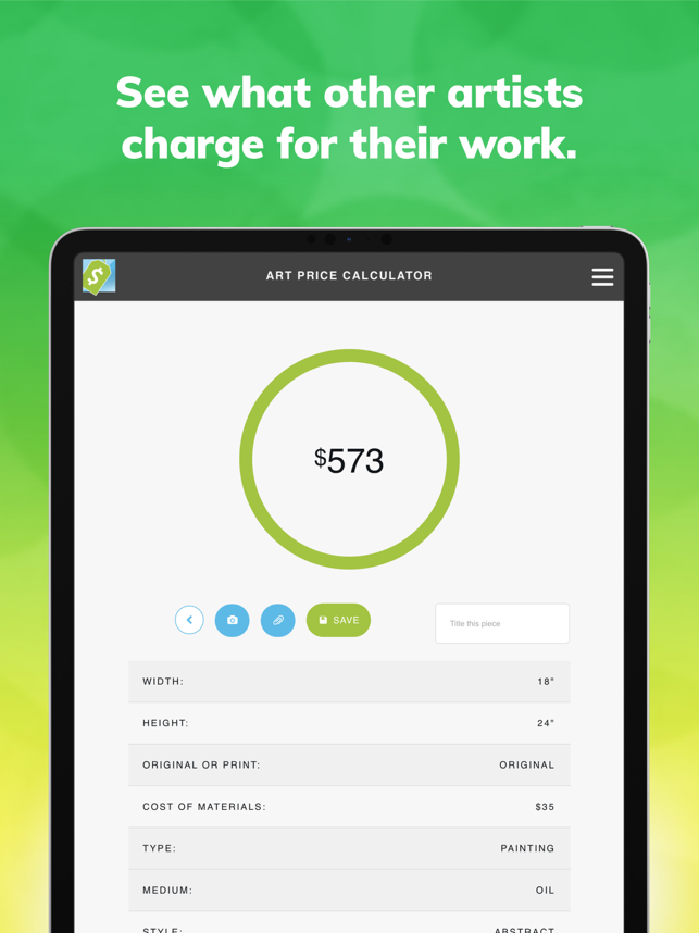 ‎Art Price Calculator Capture d'écran