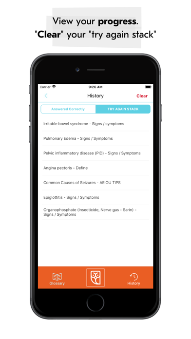 Medical Signs and Symptoms Screenshot