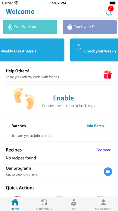 Glory Fitness Screenshot