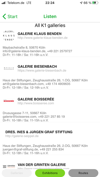 K1 Galerien Köln screenshot 2
