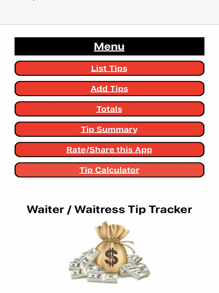 Waiters Tip Tracker