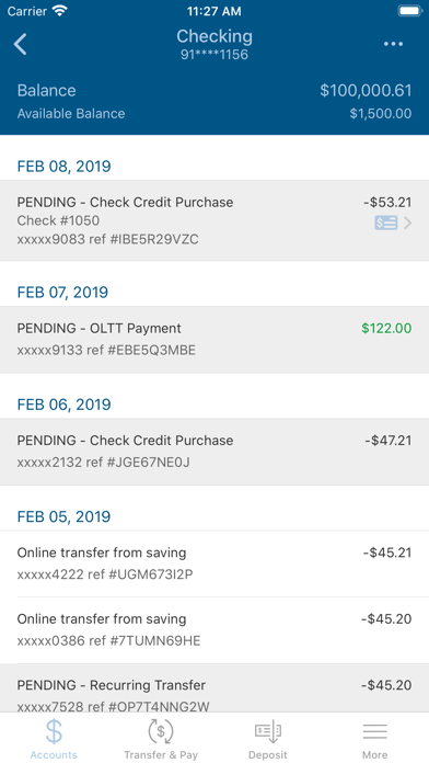 Capitol Bank Mobile Banking Screenshot