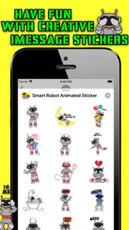 smart robot animated sticker iphone screenshot 3