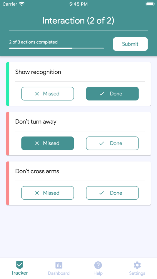 #2. Frameworks Behavior Tracker (iOS) Podle: Krootl OU