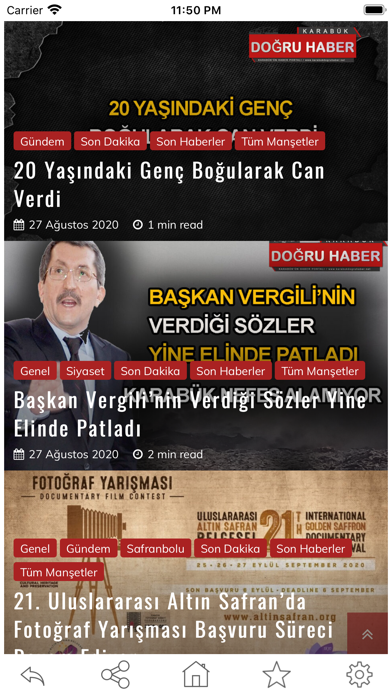 Screenshot #2 pour Karabük Doğru Haber