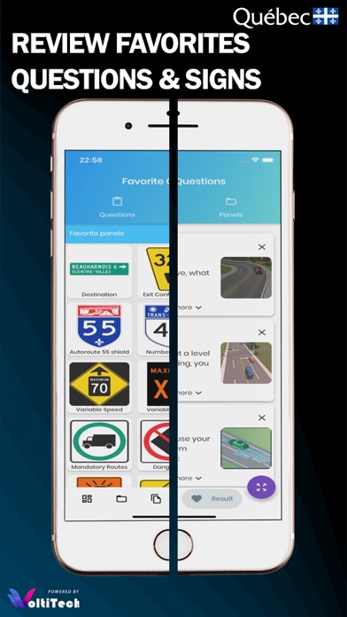 Quebec Driving Practice Test Screenshot