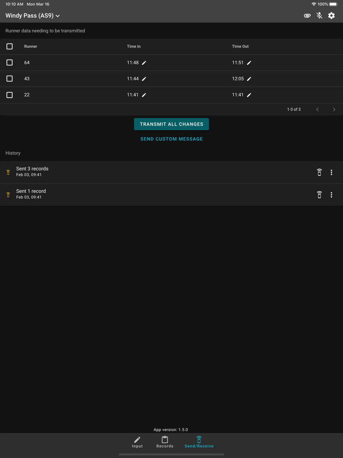 Runner Tracker Race Control