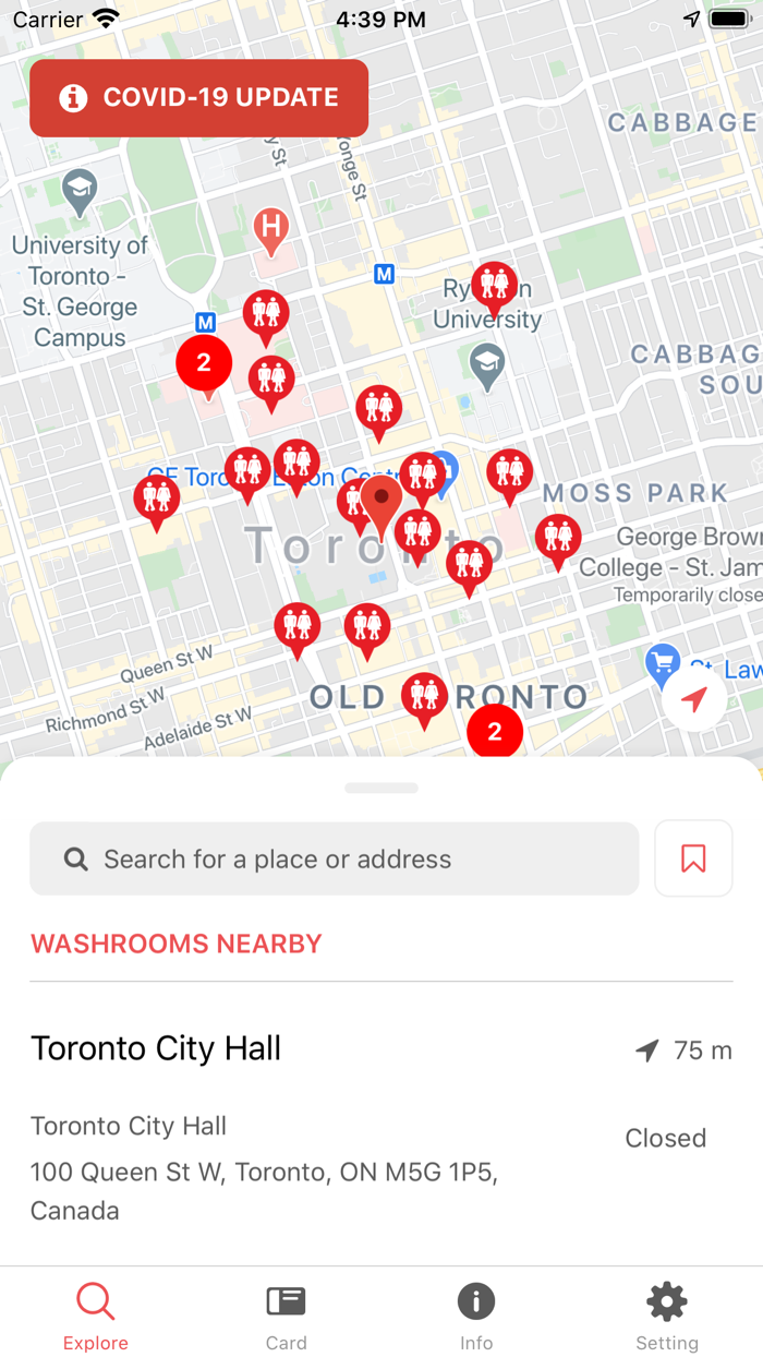 GoHere Washroom Locator