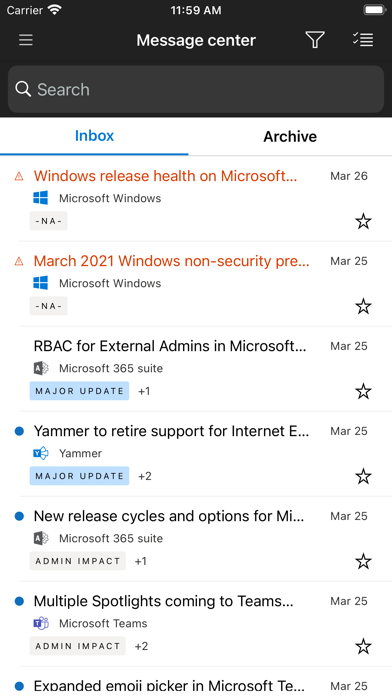 Microsoft 365 Admin Screenshot