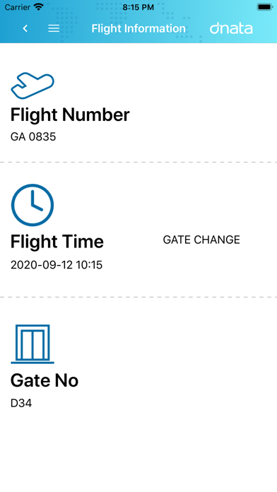dnata ezyBoard Screenshot