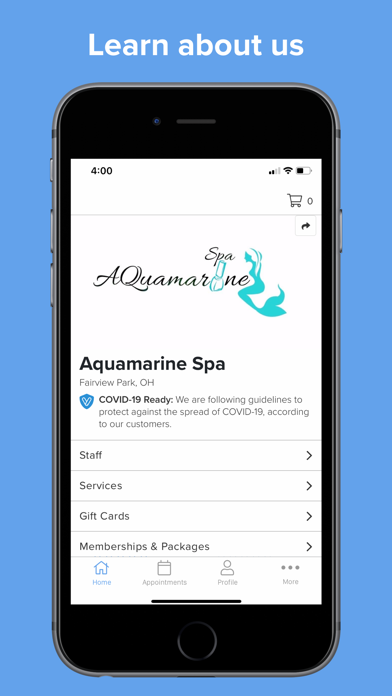 Aquamarine Spa Screenshot