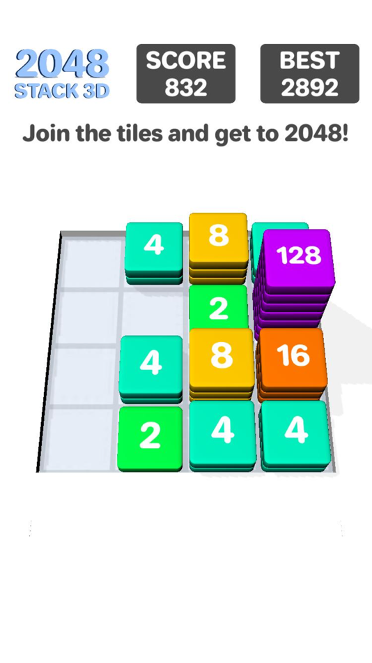 #3. 2048 Stack 3D (iOS) Podle: Guruu