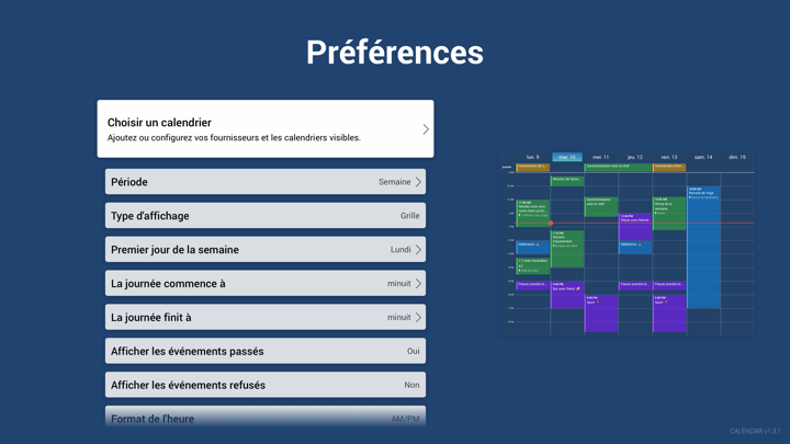 Screenshot #3 pour Calendar - Vos évènements