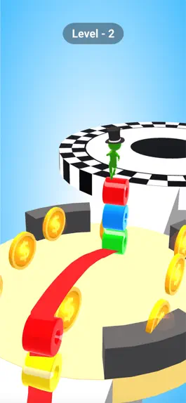 Game screenshot Stacky rider: run on roof rail apk