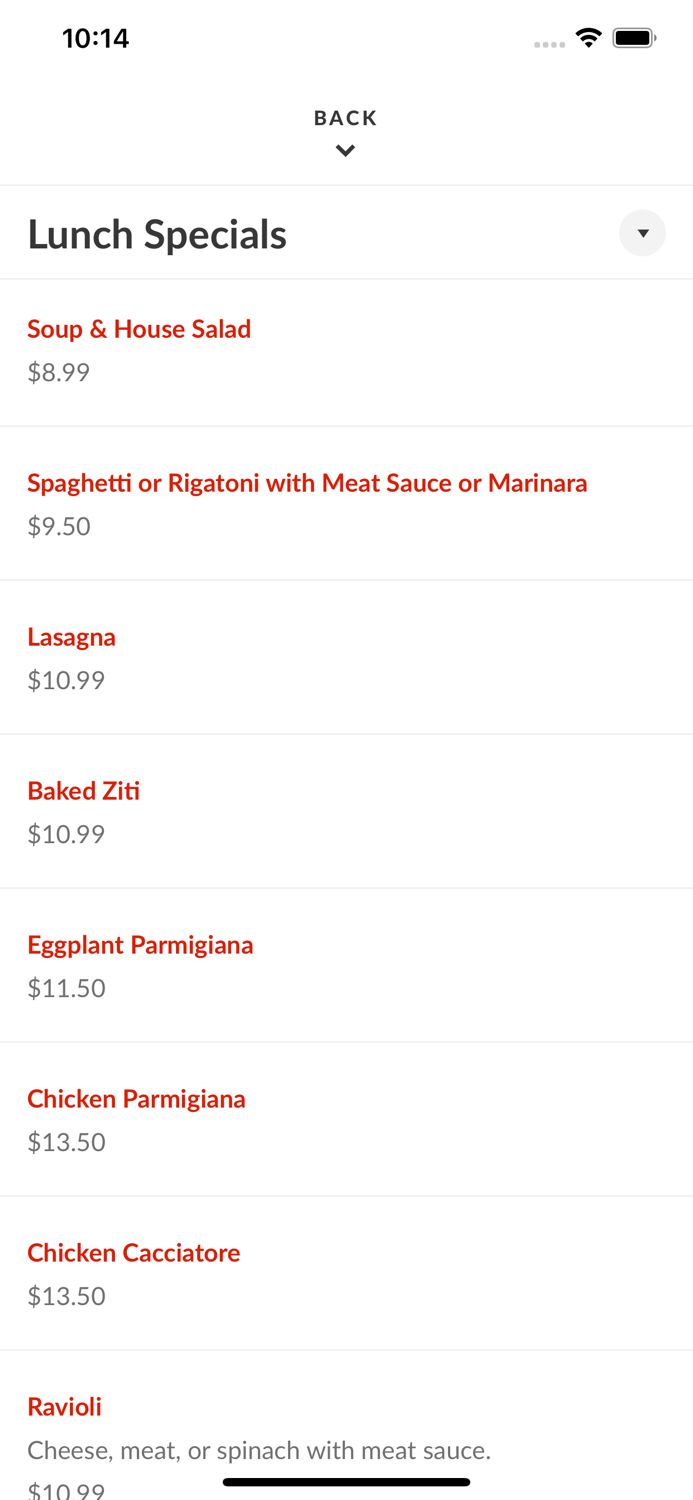 Roccos Italian Restaurant