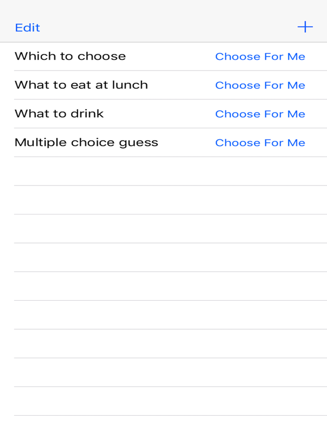 ‎Choose For Me - Quick Pick It Screenshot