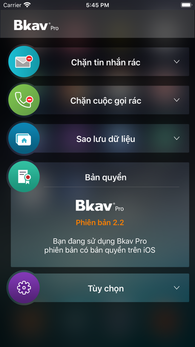 Bkav Pro Mobile Screenshot