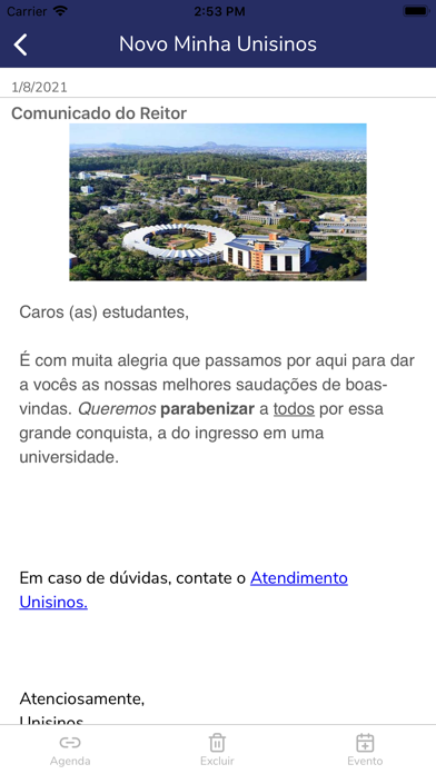 Novo Minha Unisinos Screenshot