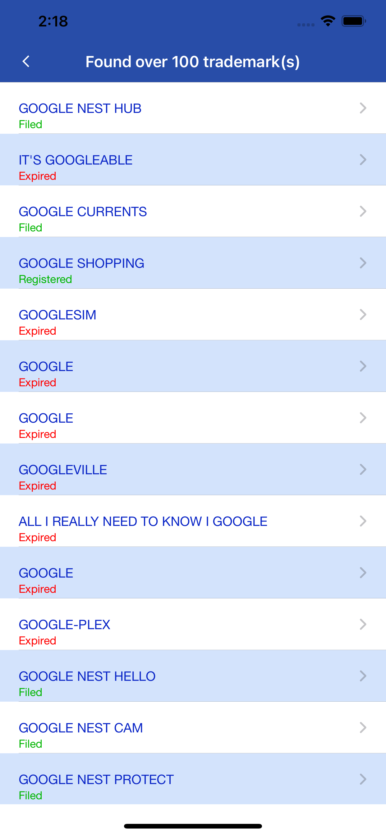 U.S. Trademark Search Tool