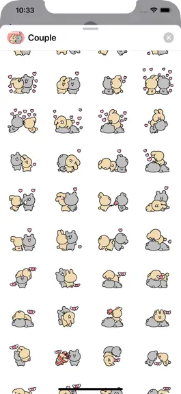 Game screenshot Cute Couple Stickers Pack hack