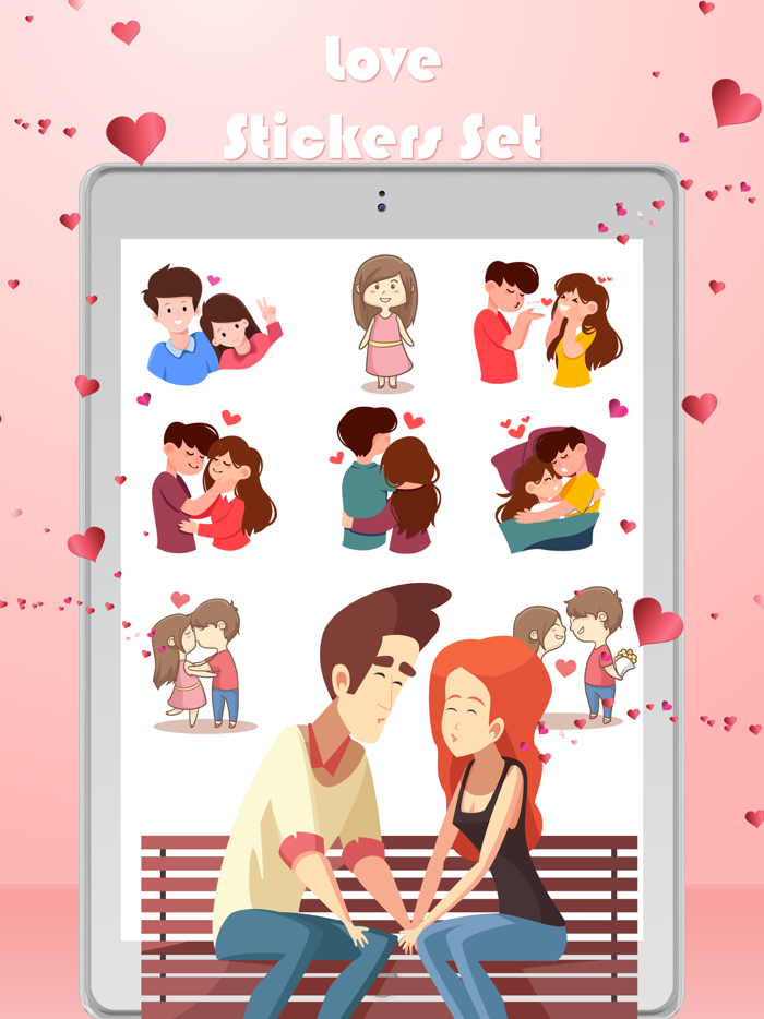 Valentines Couple Stickers