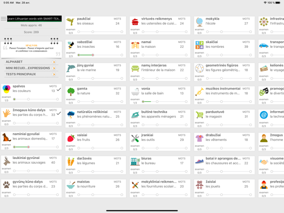 Screenshot #4 pour Apprenons les mots lituaniens