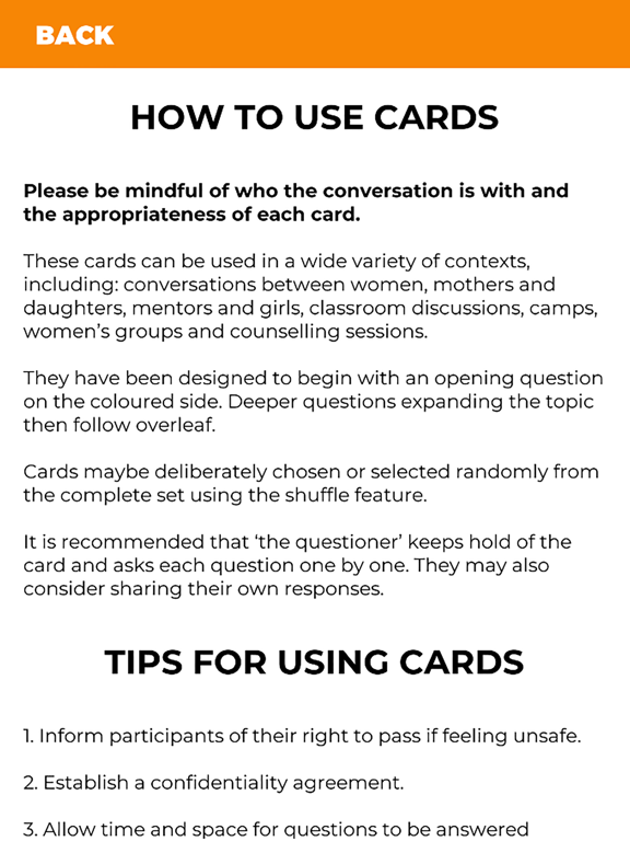 Screenshot #5 pour Woman Wise Conversation Cards