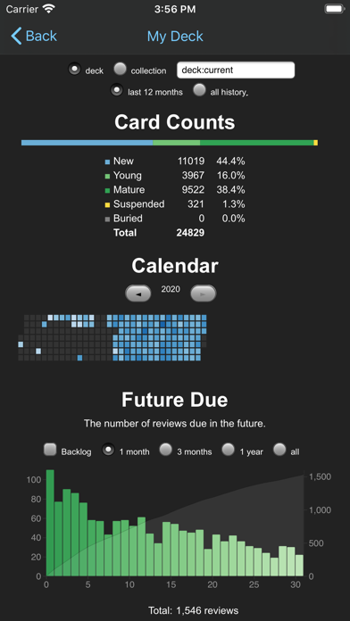 screenshot of AnkiMobile Flashcards 5