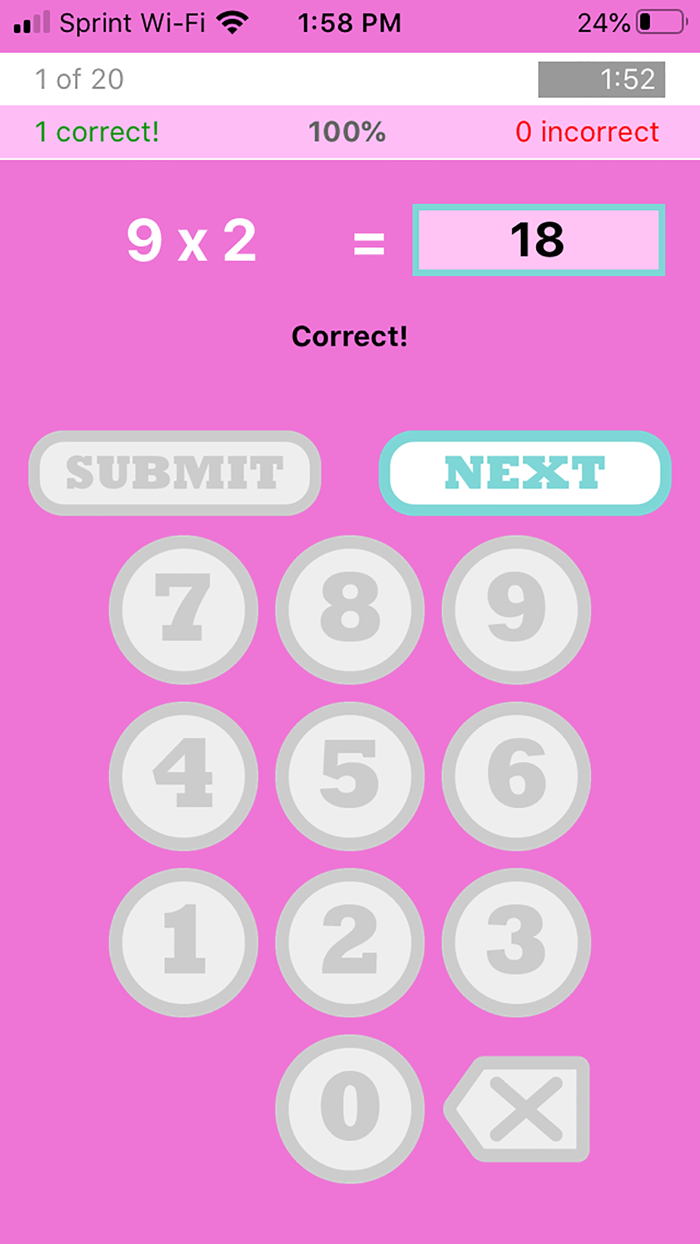 Multiply up to 12 x 12