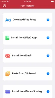 custom fonts - font installer iphone capturas de pantalla 1