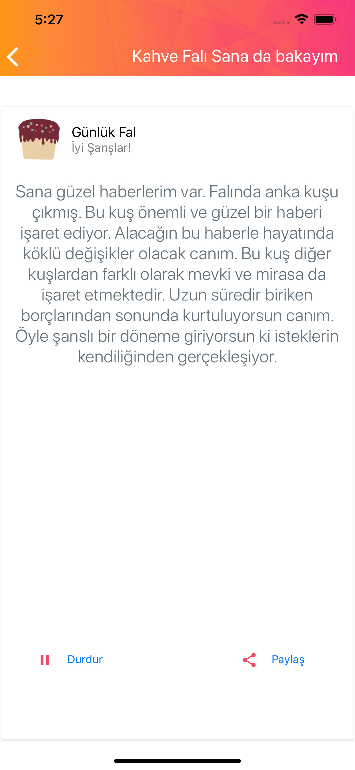 Sesli Kahve Falı - Pro