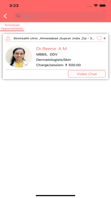 Skin Health Patient Screenshot